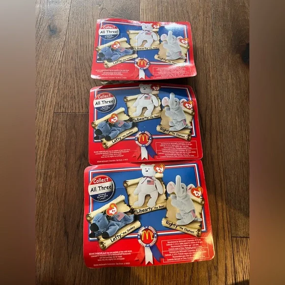 McDonalds American Trio beanie babies - Picture 2 of 10